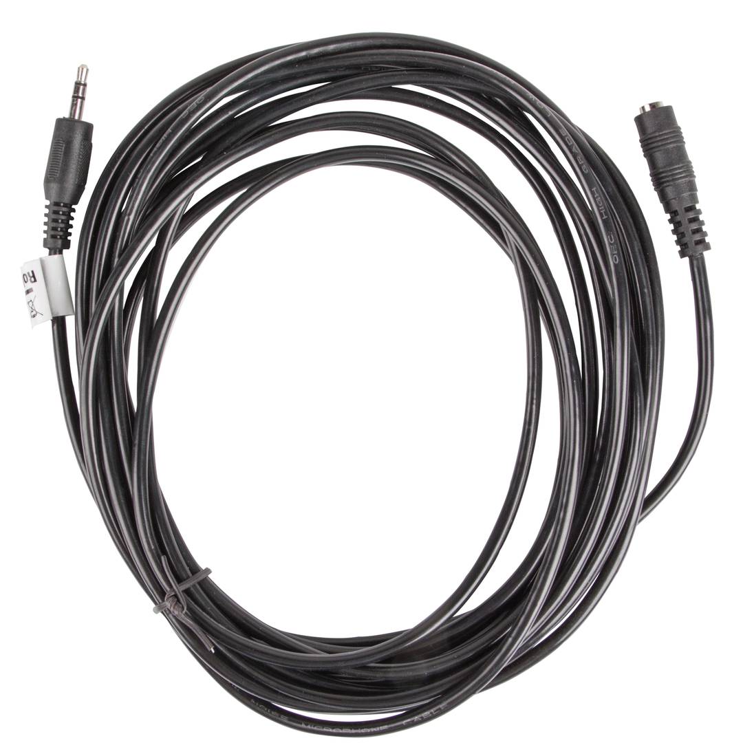 Lanberg 5 m stereokabel met een 3,5 mm jack male connector naar een 3,5 mm jack female connector