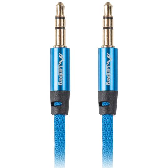 Kabel stereo Lanberg o długości 1 m ze złączem męskim Jack 3,5 mm na złącze męskie Jack 3,5 mm