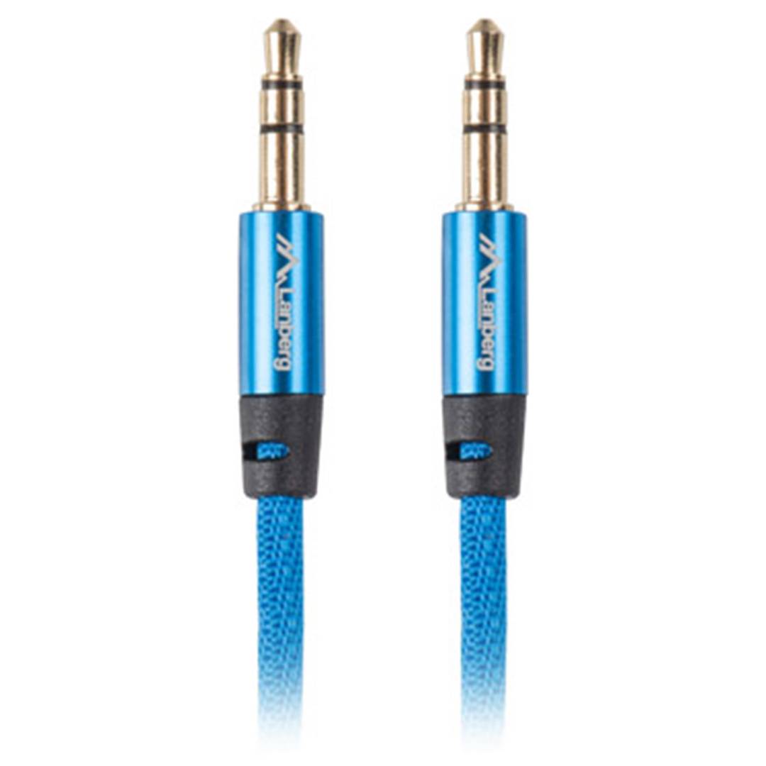 Kabel stereo Lanberg o długości 1 m ze złączem męskim Jack 3,5 mm na złącze męskie Jack 3,5 mm