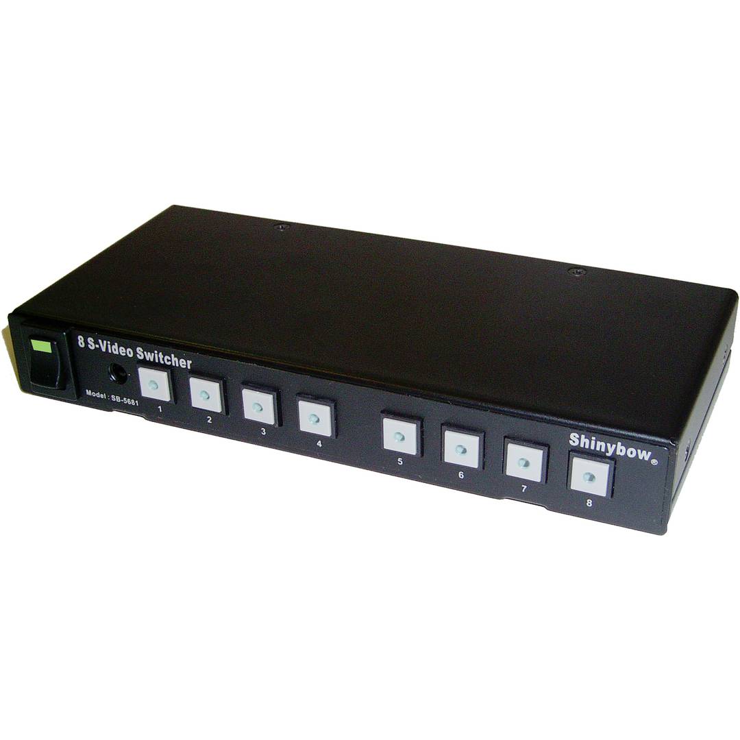 S-Video-Distributor (8xMiniDIN4 > 1xMiniDIN4)