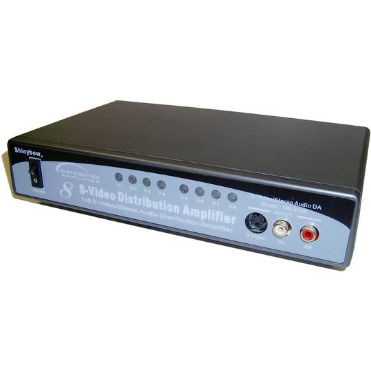S-Video/Audio Distributore (1xMiniDIN4/RCA -> 8xMiniDIN4/RCA)