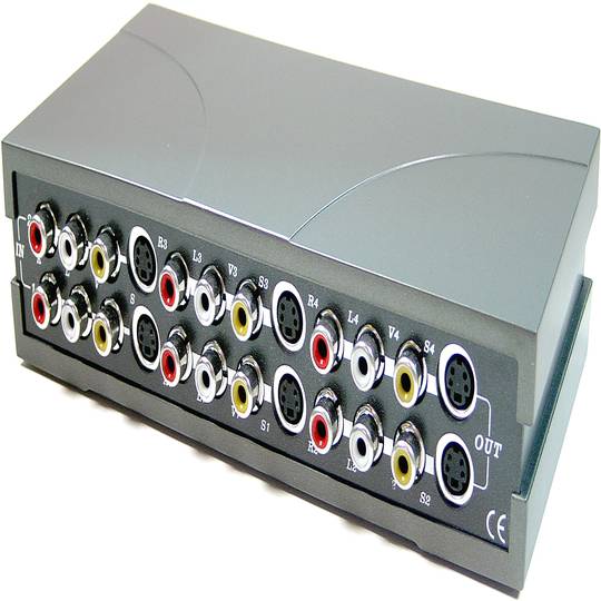 Distributor S-Vídeo/Audio (2xMiniDIN4/RCA > 4xMiniDIN4/RCA)