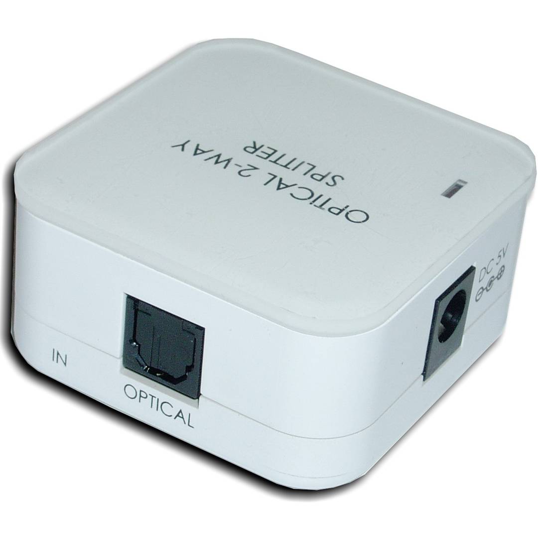 Digitale audiomultiplicator (1 x Toslink naar 2 x Toslink)