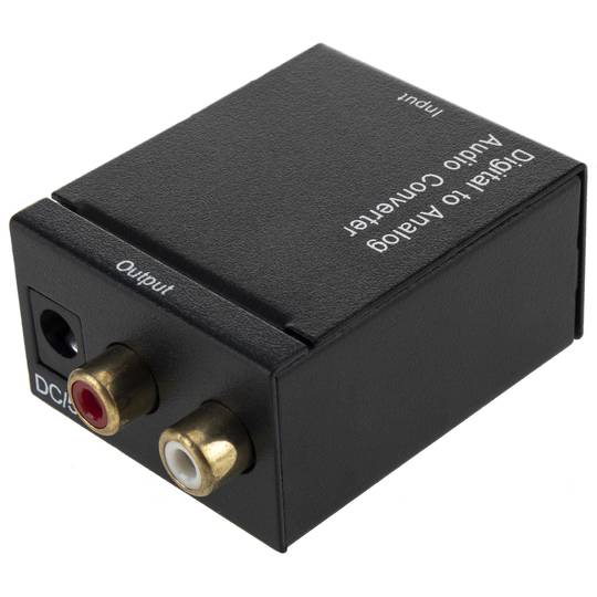 Digital zu Analog Audio Konverter  RCA zu Coaxial Toslink Wandler Adapter 