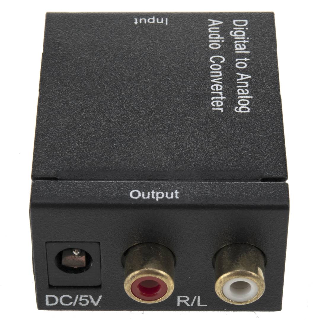 Convertisseur audio analogique-numérique avec 2xRCA pour toslink