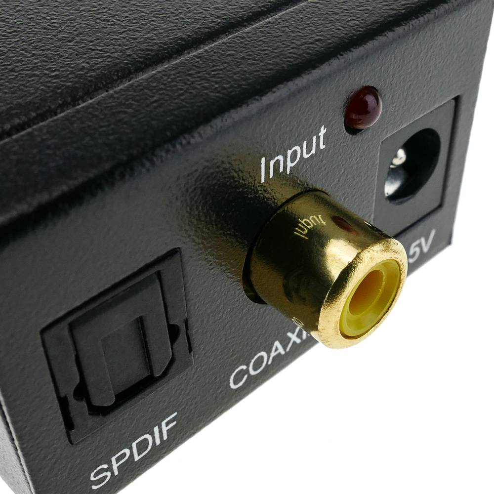 RCA coaxiale toslink digitaal naar analoog audio-omzetter