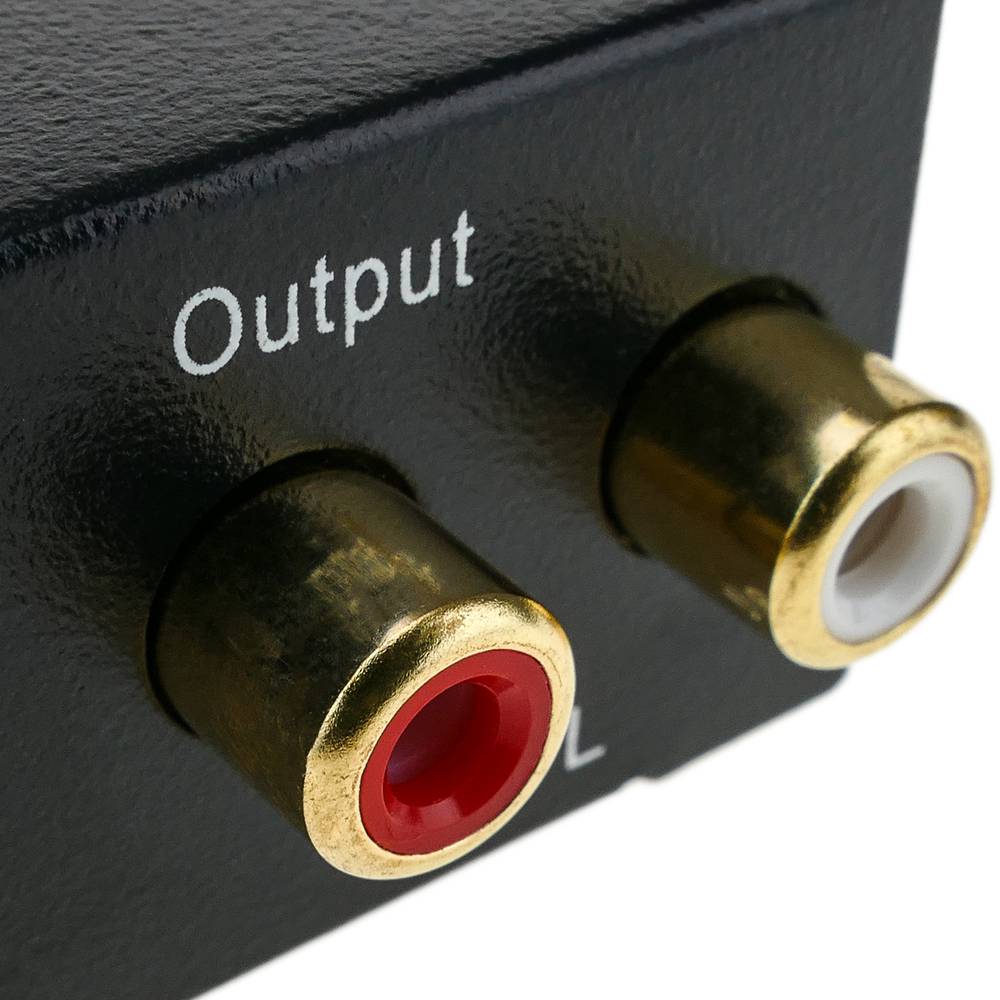 RCA coaxiale toslink digitaal naar analoog audio-omzetter