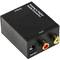 Convertidor d'àudio analògic a digital amb 2xRCA a TOSLINK i coaxial