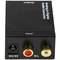 Convertidor d'àudio analògic a digital amb 2xRCA a TOSLINK i coaxial