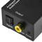 Convertidor d'àudio analògic a digital amb 2xRCA a TOSLINK i coaxial