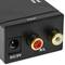 Convertidor d'àudio analògic a digital amb 2xRCA a TOSLINK i coaxial