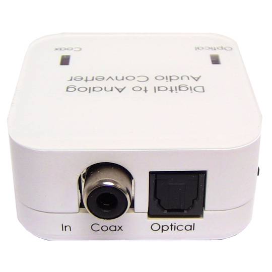 Digital audio converter 192 kHz analog toslink and coaxial