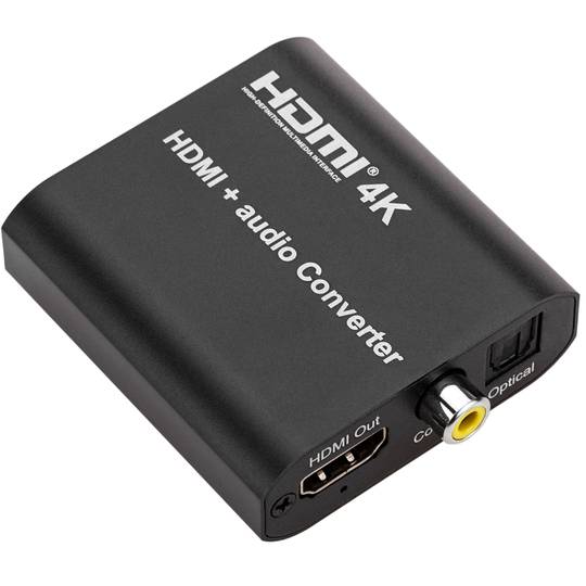 hylde ramme Boost HDMI 4K to HDMI 4K Converter with Analog, Toslink and Coaxial Audio -  Cablematic