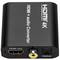Convertidor de HDMI 4K a HDMI 4K amb àudio analògic, TOSLINK i coaxial