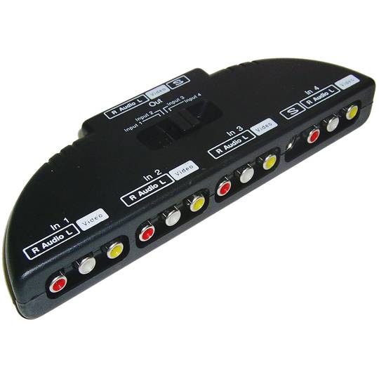 Selektor audio / wideo (4xIN / 1xOUT)