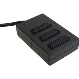 Base 3 Péritel/SCART (1 male et 3 femelles)