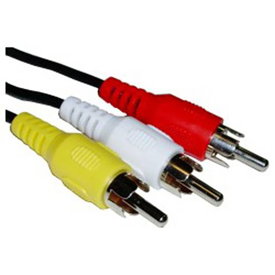 Cable Àudio/Vídeo Càmera 5m (3X-Minijack-M/3xRCA-M)