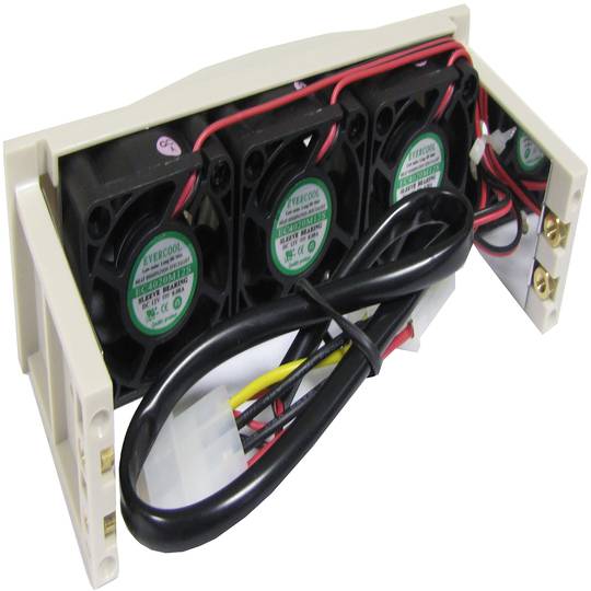 5,25 Triple ventilateur avant (Beige)