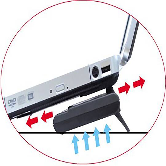 Evercool NP8000 notebookventilator (12 