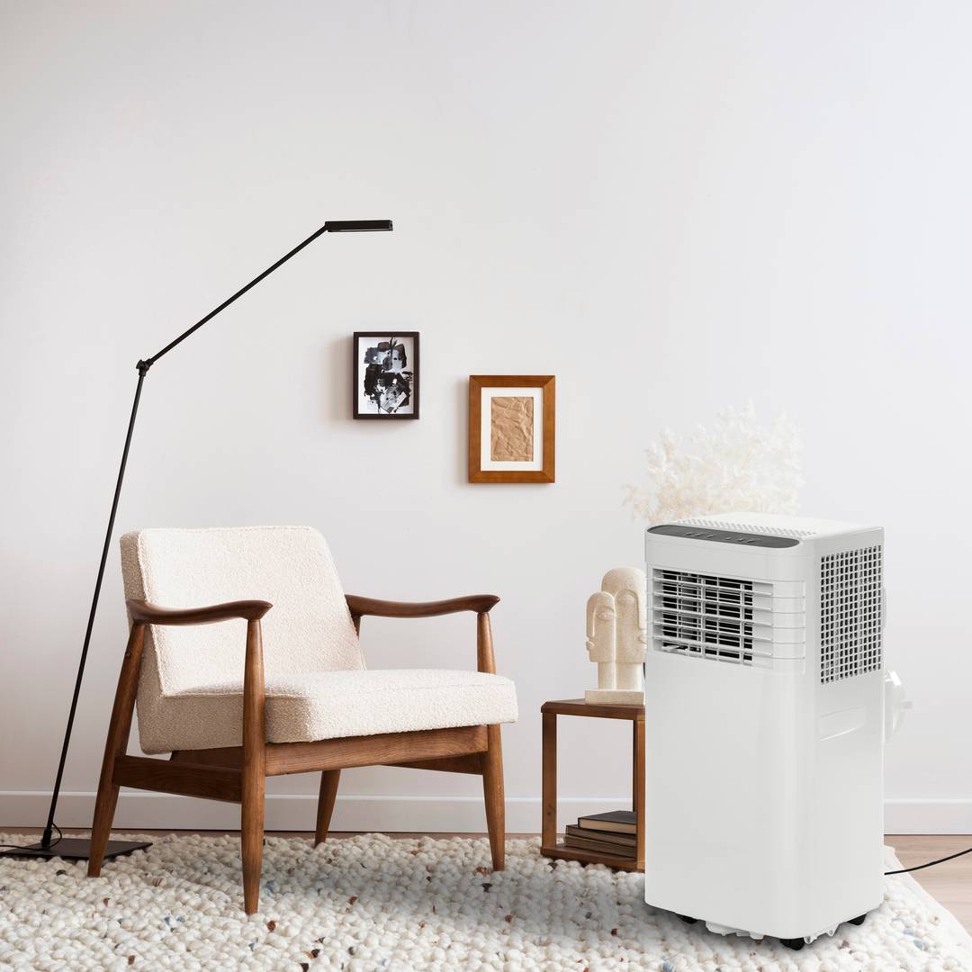 Ar Condicionado Portátil com Controle Remoto 7000 BTU 1750 Frigories 2,05 kW 3 em 1 Refrigeração, Desumidificação e Ventilação