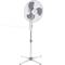 Oscillating standing fan, height adjustable, 3 speeds, 40 cm diameter, 45 W, white