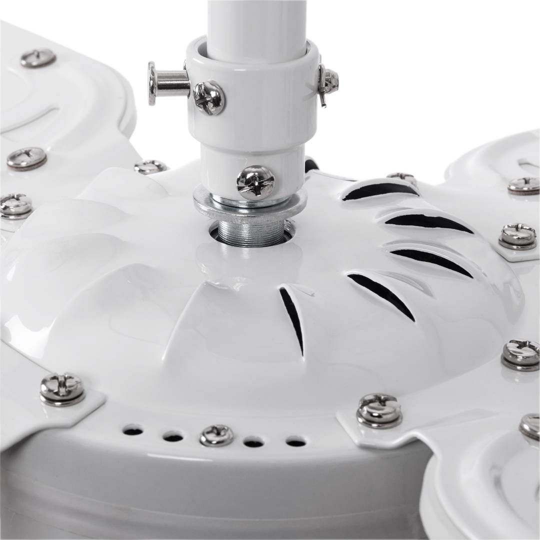 Reversible white/wood ceiling fan with 3-speed control 50 W with winter and summer function