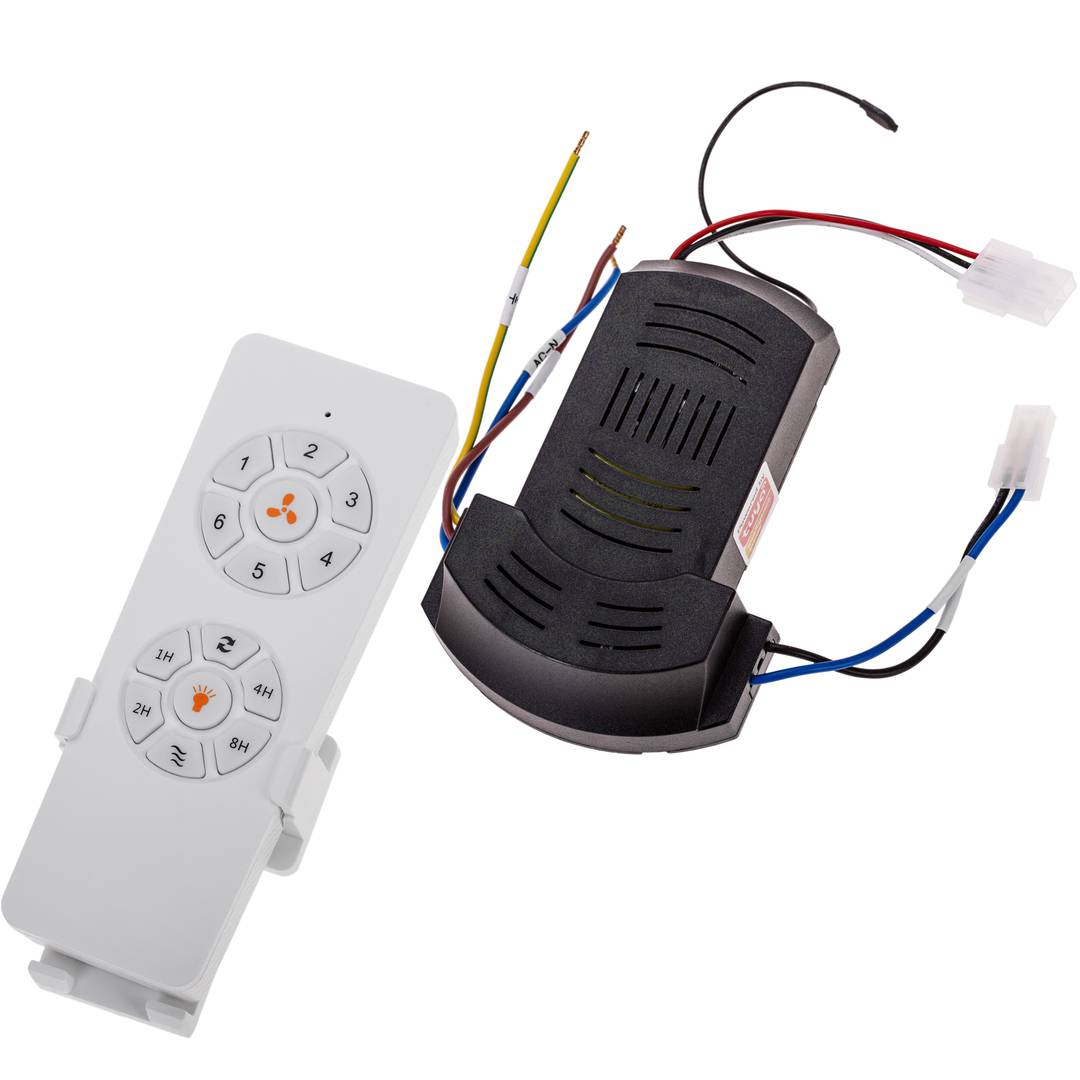 Ventilador de teto com pás claras e cor de madeira com controle remoto e Wi-Fi, modo verão/inverno, 6 velocidades programáveis 30W 132 cm