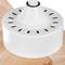Ventilateur de plafond à pales claires et couleur bois avec commande, mode été/hiver, 6 vitesses programmables 20W 132 cm