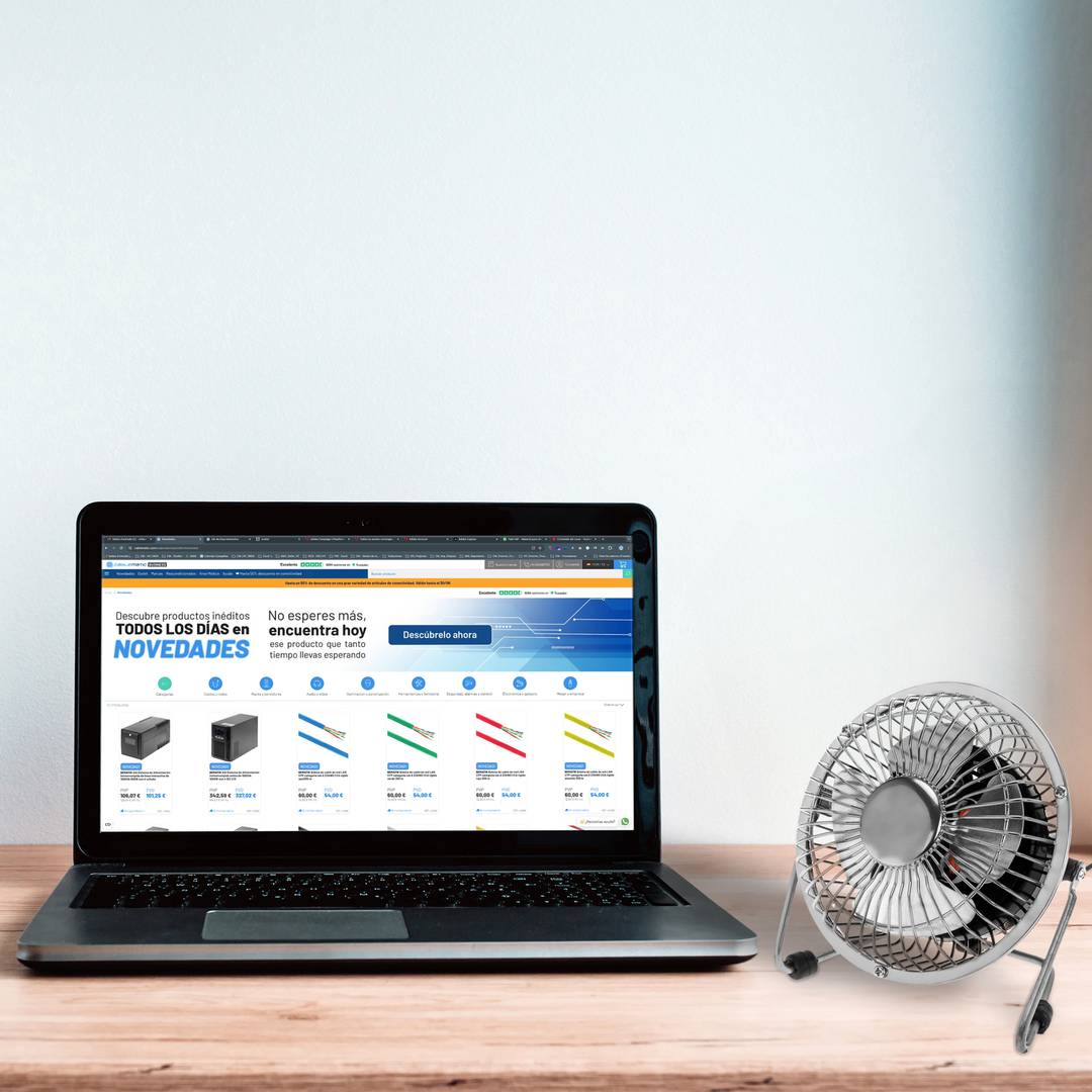 Mini ventilatore industriale da tavolo da 10 cm e 15 W