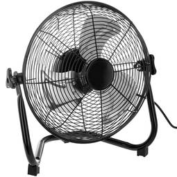 Ventilador de suelo industrial de alta velocidad 3 velocidades 30 cm 45W 1860 cm3/h color negro