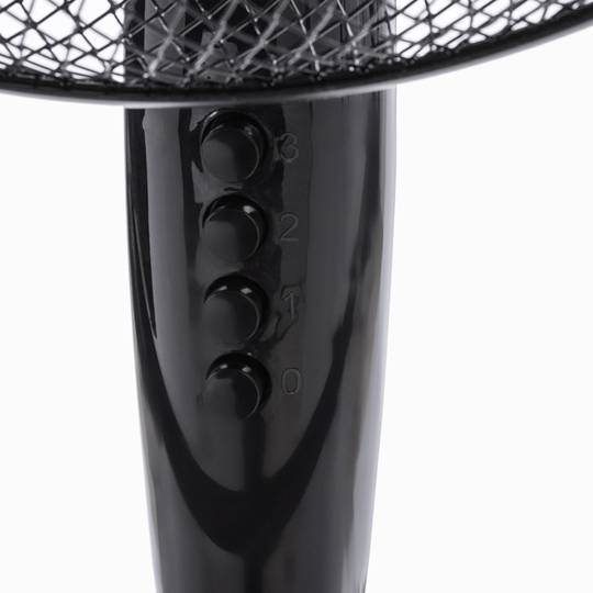 Wentylator stojący oscylacyjny z regulacją wysokości 3 prędkości średnica 40 cm 45 W kolor czarny