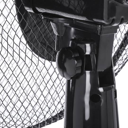 Wentylator stojący oscylacyjny z regulacją wysokości 3 prędkości średnica 40 cm 45 W kolor czarny