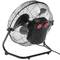 High speed industrial floor fan with timer 3 speeds 40 cm 60W 1860 cm3/h black color