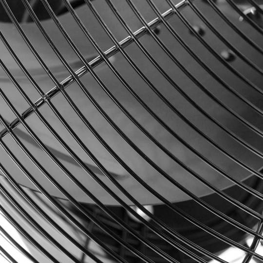 High speed industrial floor fan with timer 3 speeds 40 cm 60W 1860 cm3/h black color