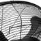 High speed industrial floor fan with timer 3 speeds 40 cm 60W 1860 cm3/h black color