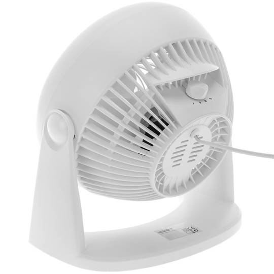 Ventilador de paret o terra orientable 2 en 1, 3 velocitats, 18 cm 50 W color blanc