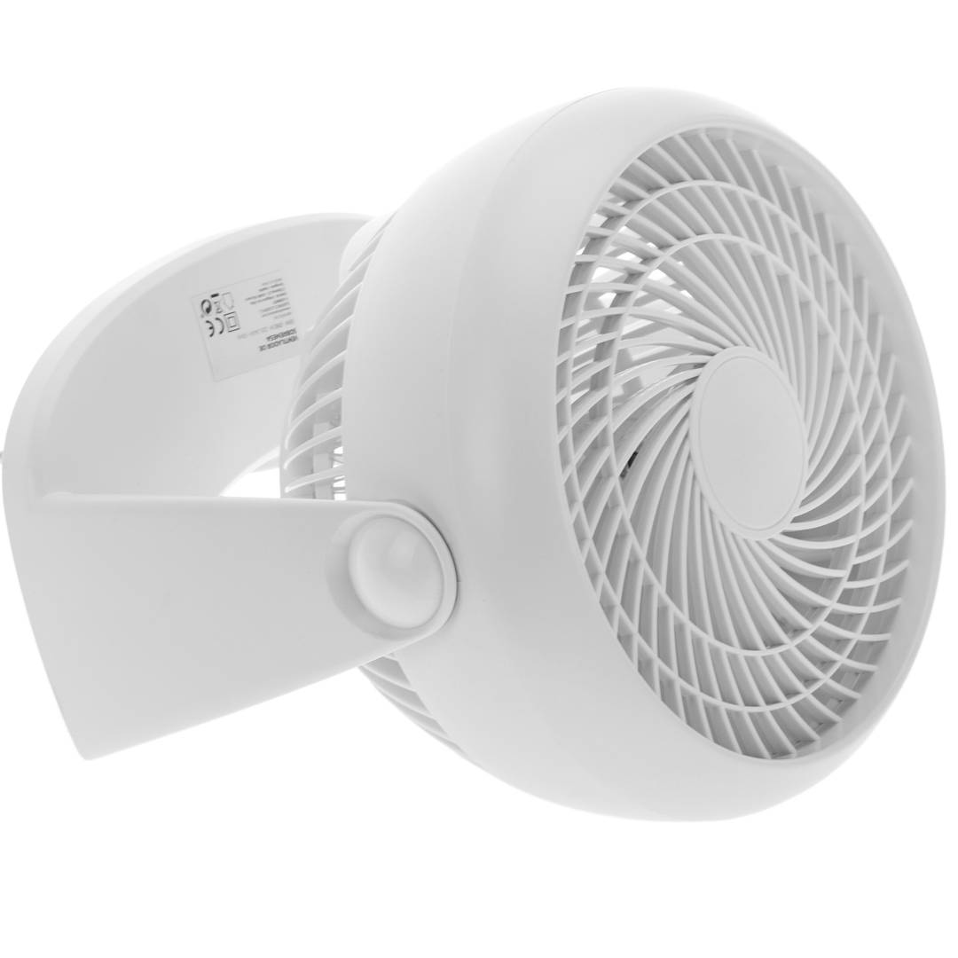 Ventilador de paret o terra orientable 2 en 1, 3 velocitats, 18 cm 50 W color blanc