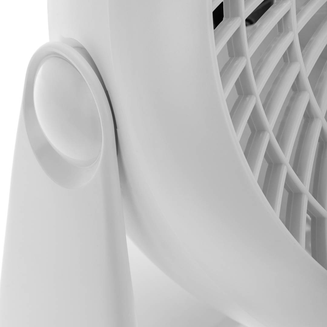 Ventilador de paret o terra orientable 2 en 1, 3 velocitats, 18 cm 50 W color blanc