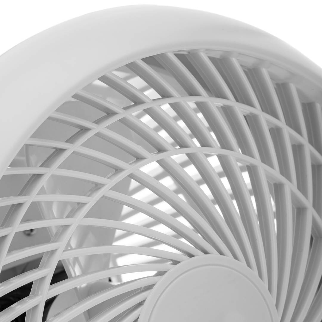 Ventilador de paret o terra orientable 2 en 1, 3 velocitats, 18 cm 50 W color blanc