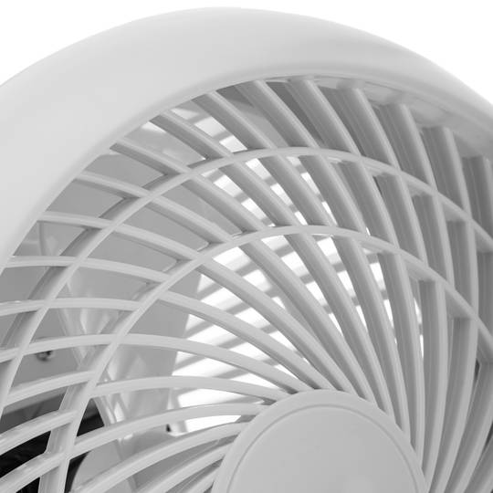 Ventilador de paret o terra orientable 2 en 1, 3 velocitats, 18 cm 50 W color blanc