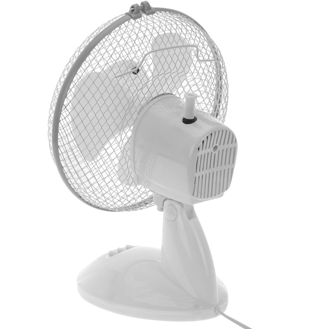 23 cm 25 W oszillierender Desktop-Lüfter mit 2 Geschwindigkeiten