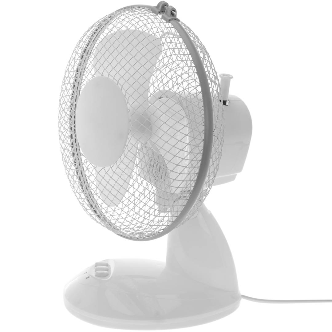 23 cm 25 W oszillierender Desktop-Lüfter mit 2 Geschwindigkeiten