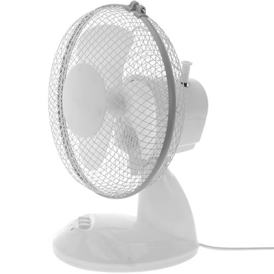 23 cm 25 W oszillierender Desktop-Lüfter mit 2 Geschwindigkeiten