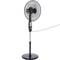Ventilatore oscillante da pavimento con telecomando regolabile in altezza 3 velocità diametro 40 cm 60 W colore nero
