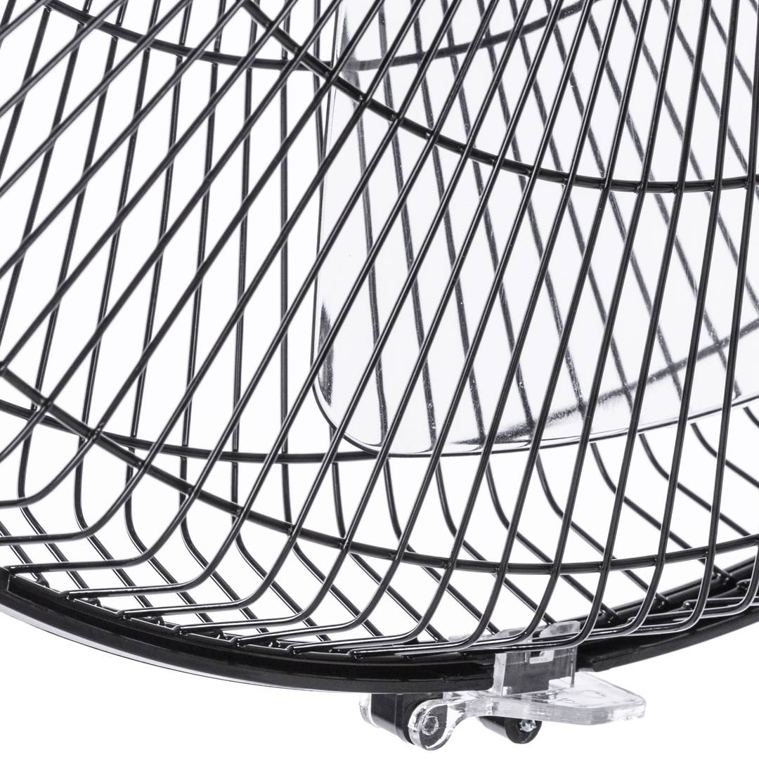 Ventilatore oscillante da pavimento con telecomando regolabile in altezza 3 velocità diametro 40 cm 60 W colore nero