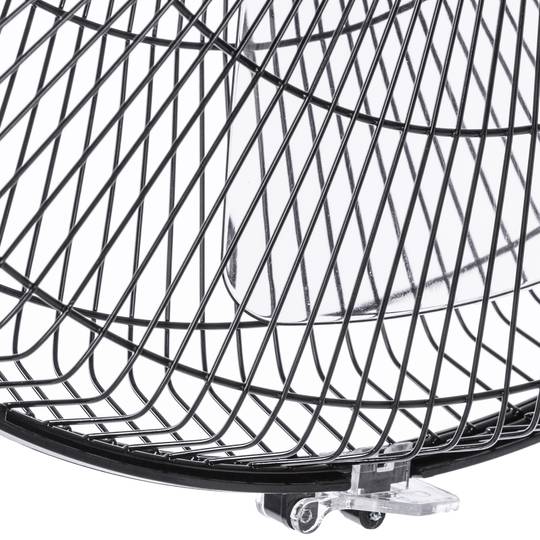 Ventilatore oscillante da pavimento con telecomando regolabile in altezza 3 velocità diametro 40 cm 60 W colore nero