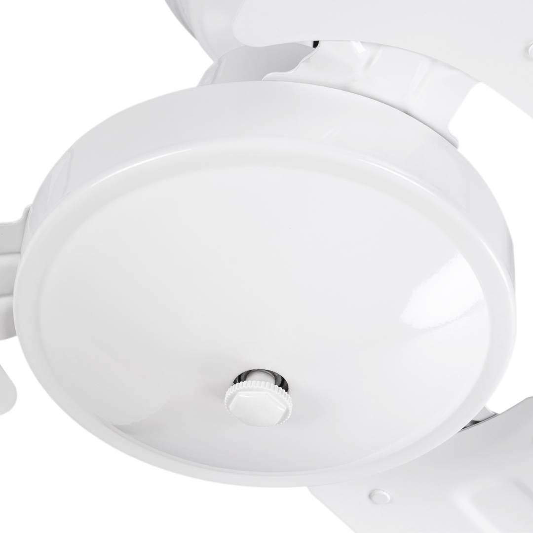 Biały wentylator sufitowy z 5-stopniową regulacją prędkości 60 W model przemysłowy z funkcją zima-lato