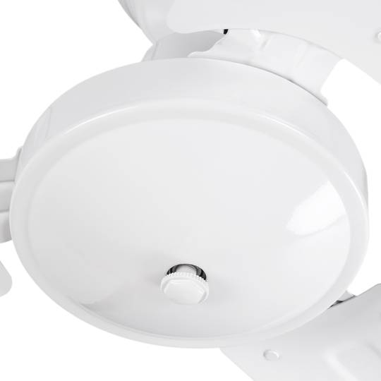 Biały wentylator sufitowy z 5-stopniową regulacją prędkości 60 W model przemysłowy z funkcją zima-lato