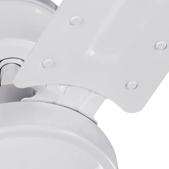 Biały wentylator sufitowy z 5-stopniową regulacją prędkości 60 W model przemysłowy z funkcją zima-lato