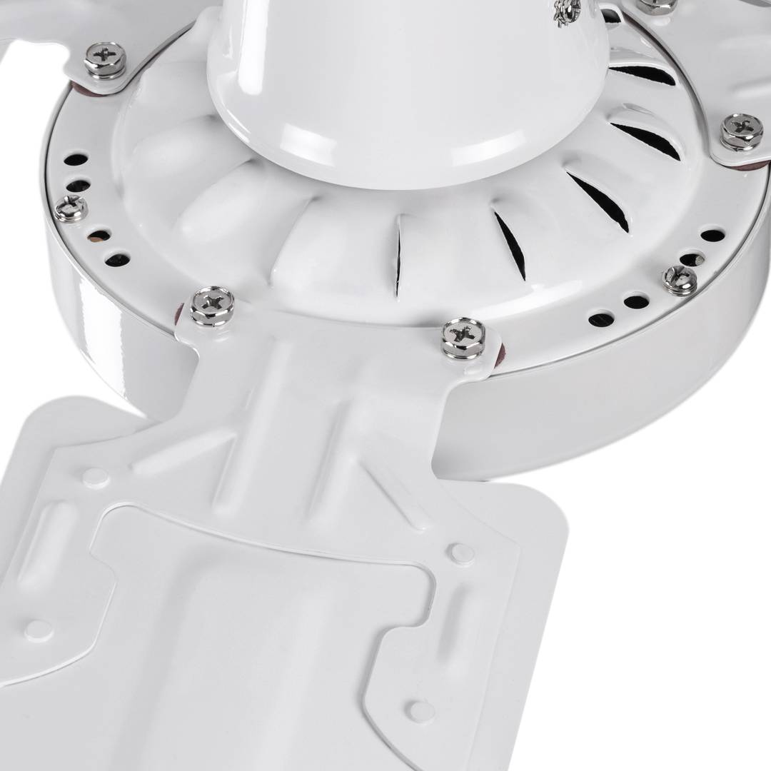 Biały wentylator sufitowy z 5-stopniową regulacją prędkości 60 W model przemysłowy z funkcją zima-lato